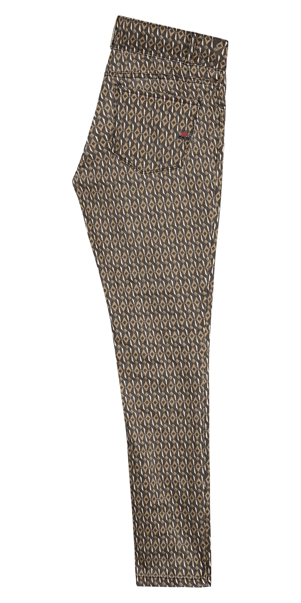 Tummyless cropped stretch twill
