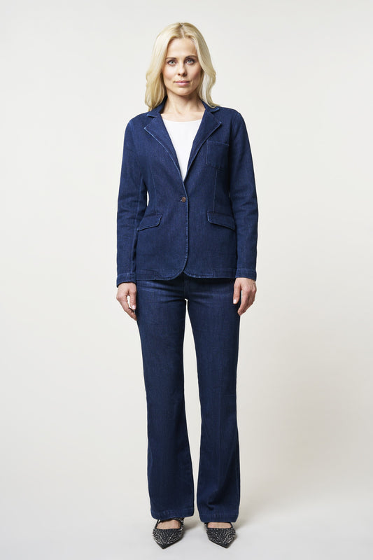 Blake blazer - lurex denim