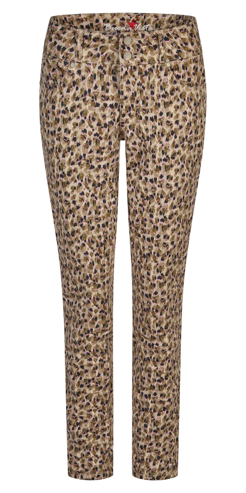 Tummyless cropped stretch twill
