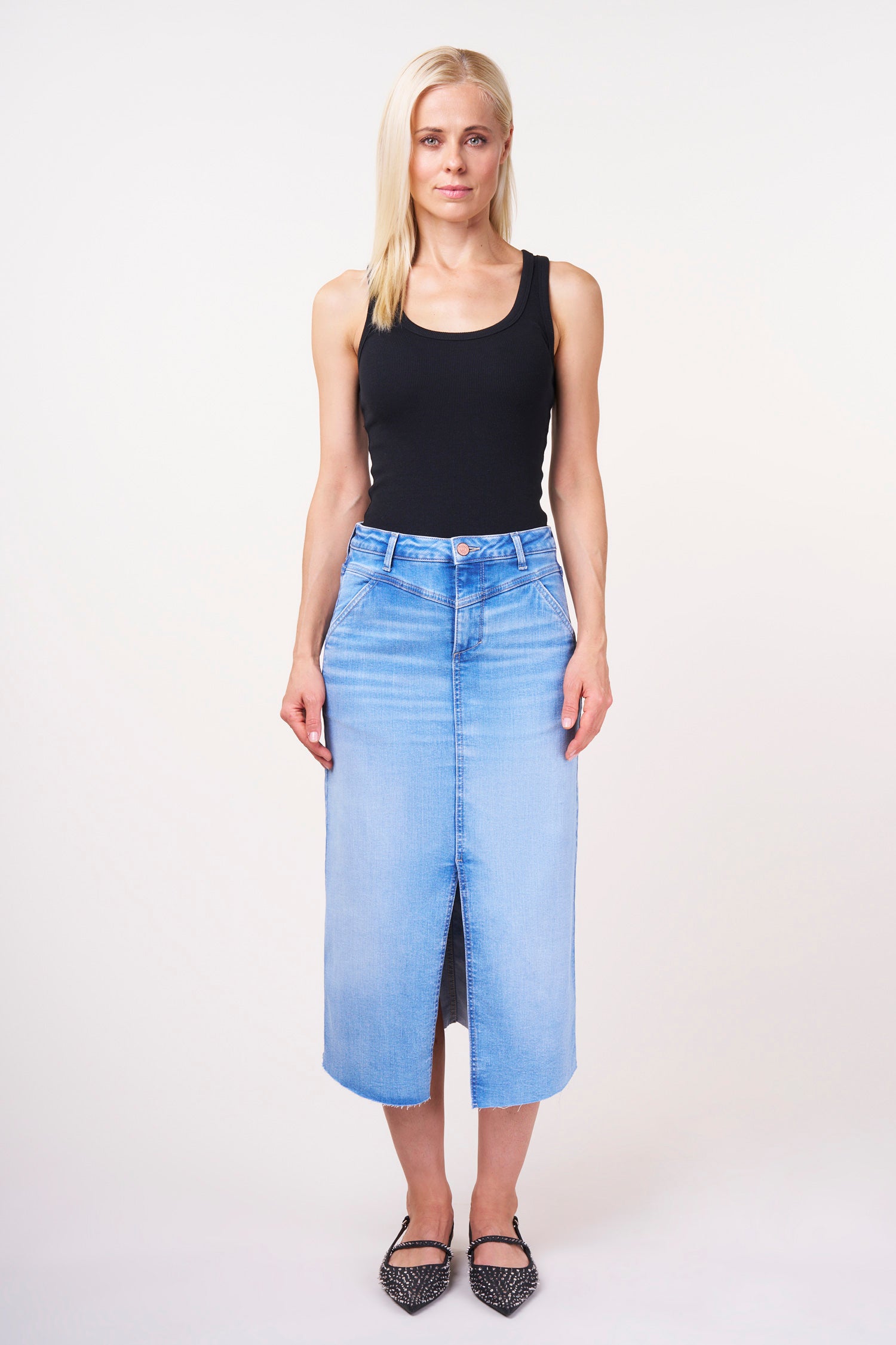 Lily skirt - bgreen fresh blue