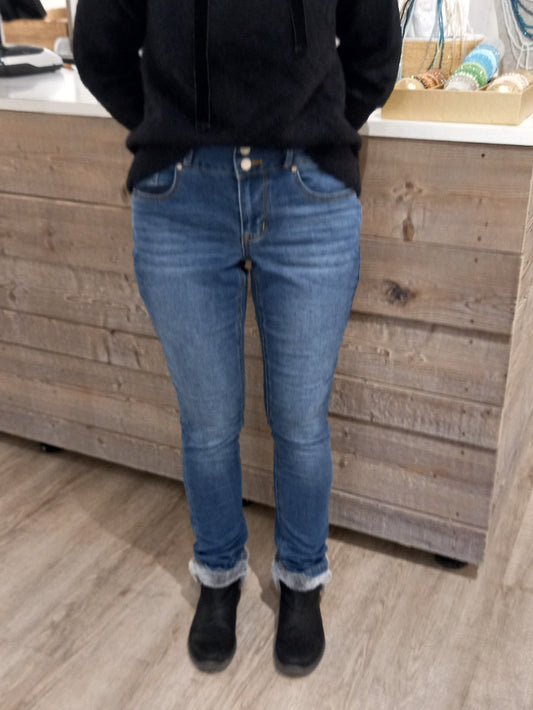 Tummyless stretch denim