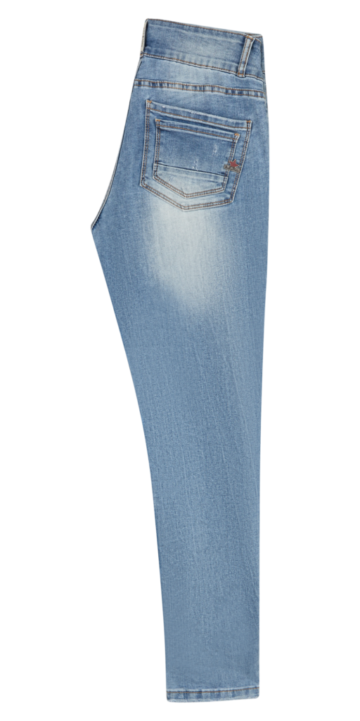 Tummyless cropped stretch denim