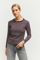 Raglan-Sweatshirt mit Streifen