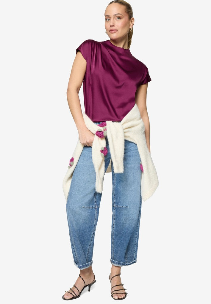 Bluse Kurz 1/2 Arm | color: Violett