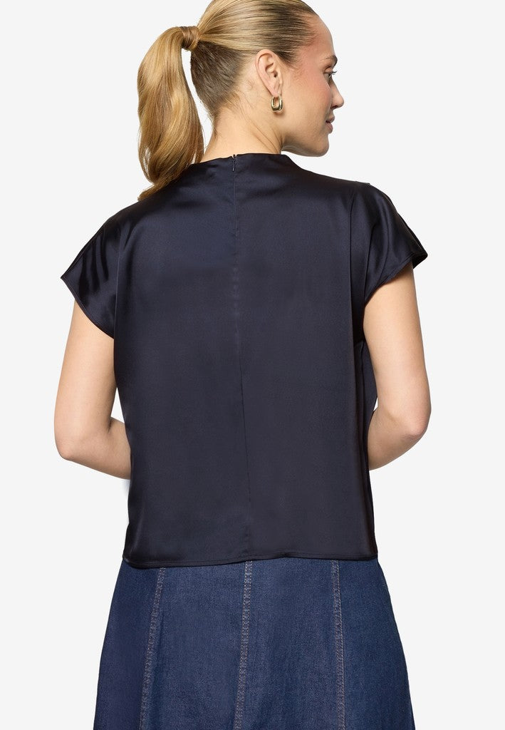 Bluse Kurz 1/2 Arm | color: Blau
