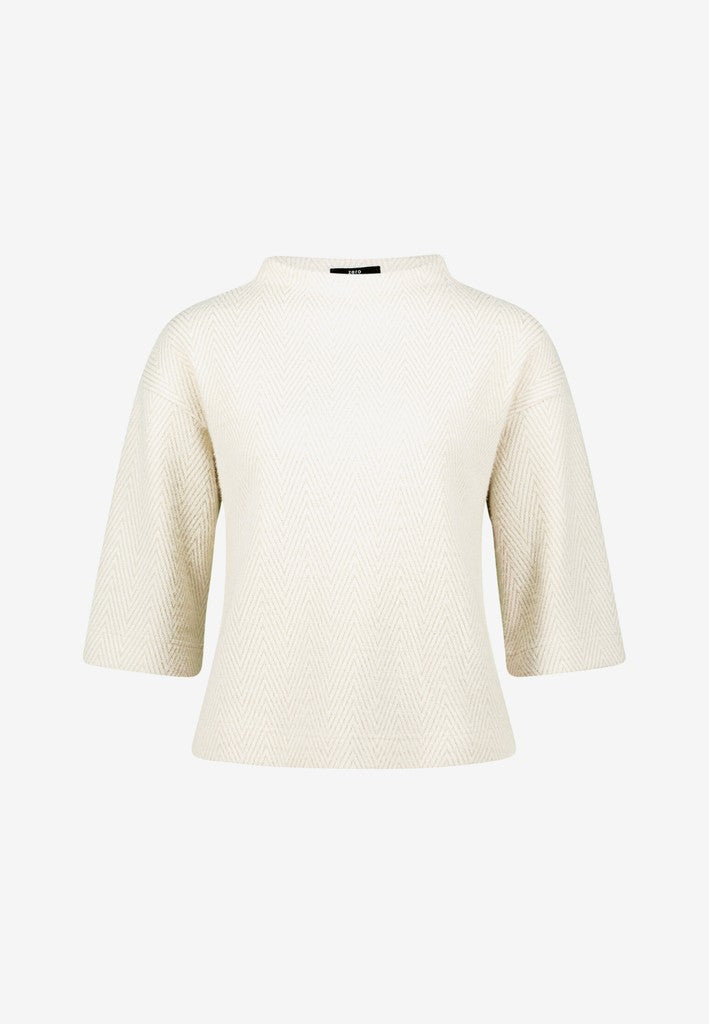 Sweat Kurz 3/4 Arm | color: Weiß