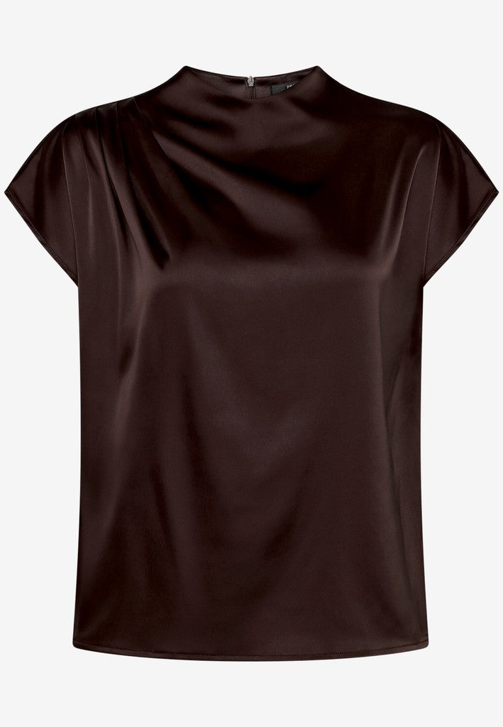 Bluse Kurz 1/2 Arm | color: Braun