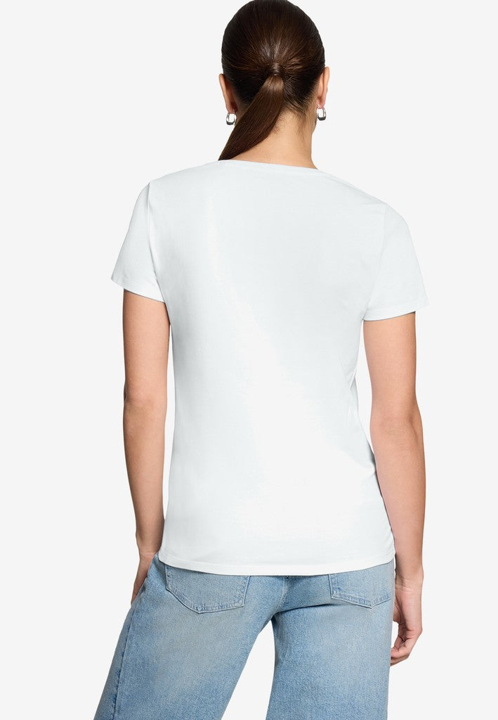 Shirt Kurz 1/2 Arm | color: Weiß/Blau