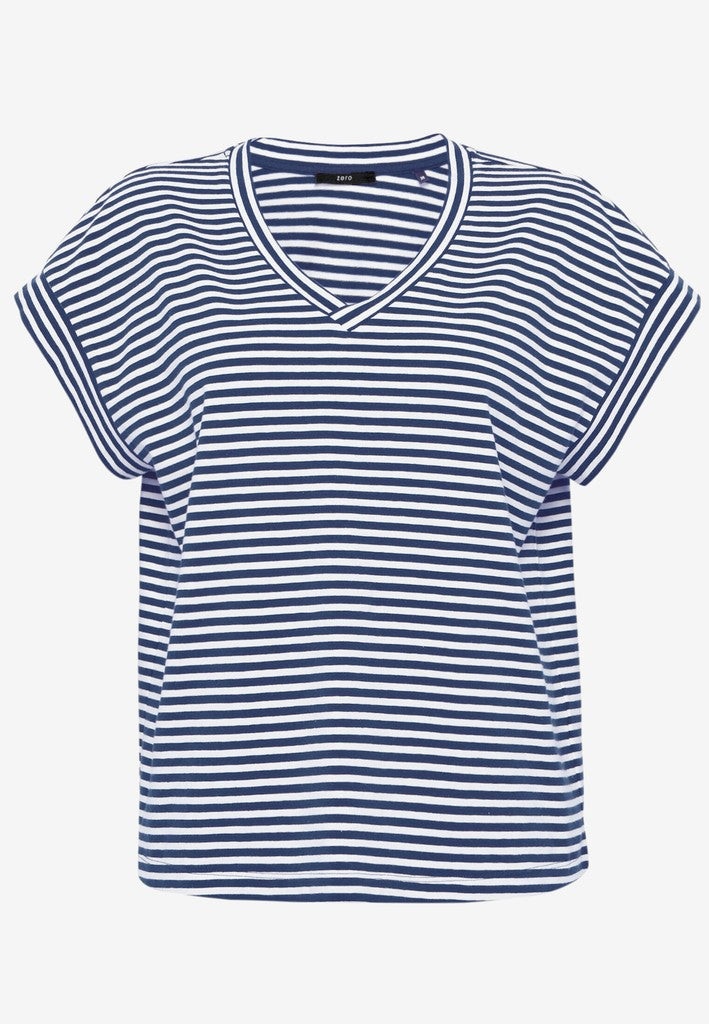 Shirt Kurz 1/2 Arm | color: Blau/Weiß