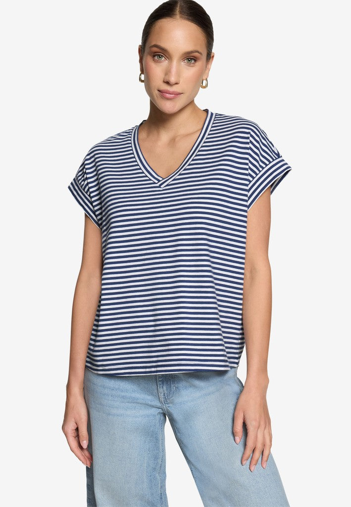 Shirt Kurz 1/2 Arm | color: Blau/Weiß