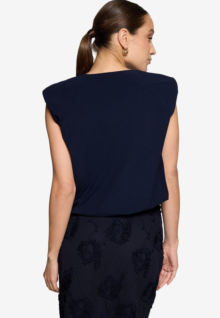 Shirt Kurz ohne Arm | color: Blau