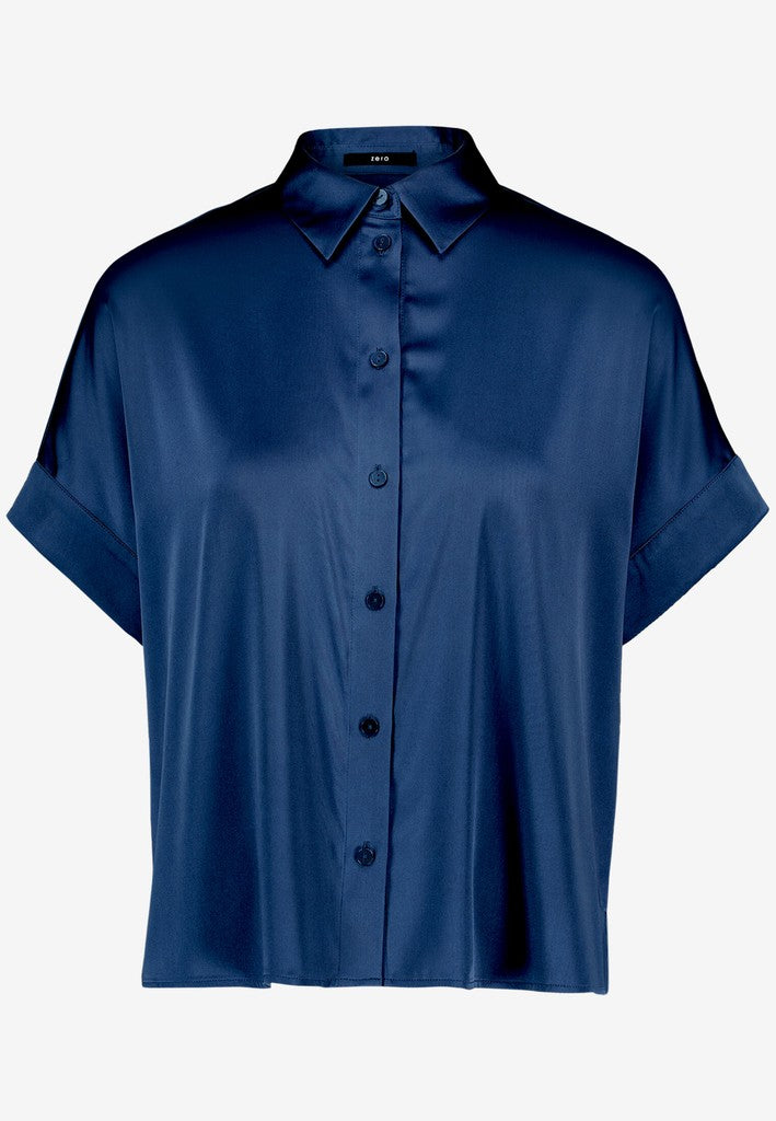 Bluse Kurz 1/2 Arm | color: Blau