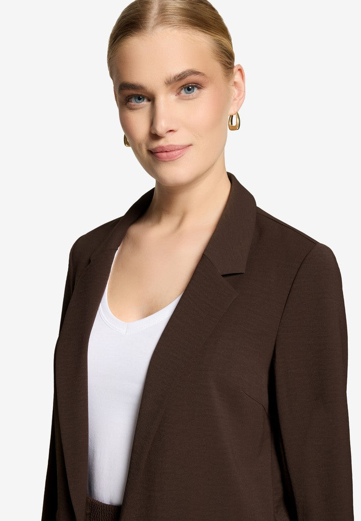 Blazerjacke Lang 3/4 Arm | color: Braun