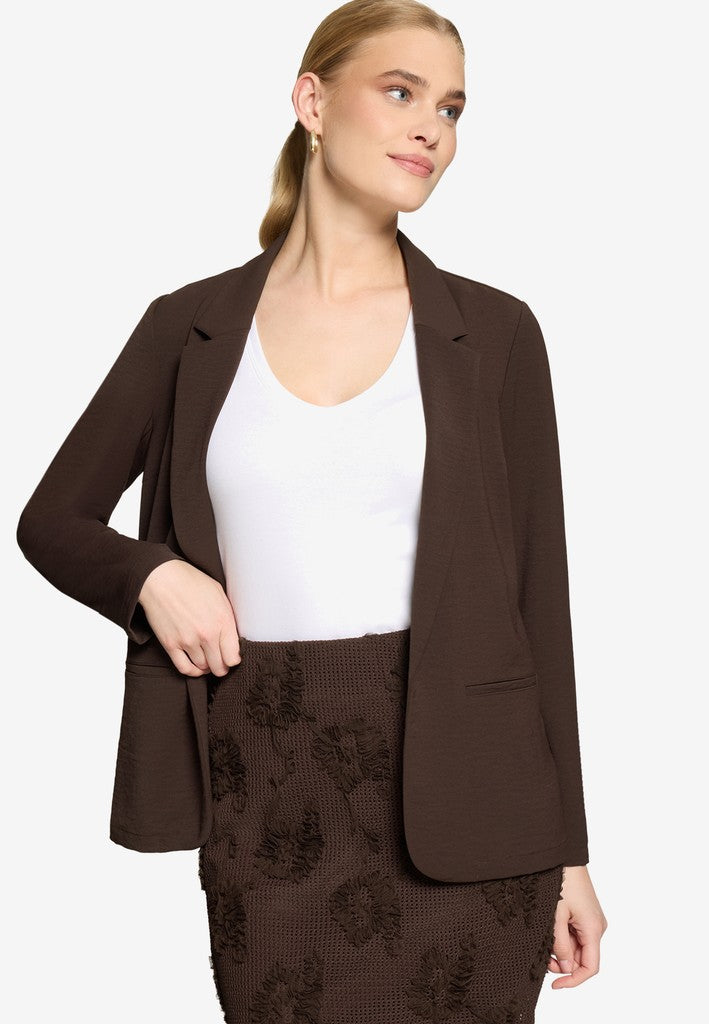 Blazerjacke Lang 3/4 Arm | color: Braun