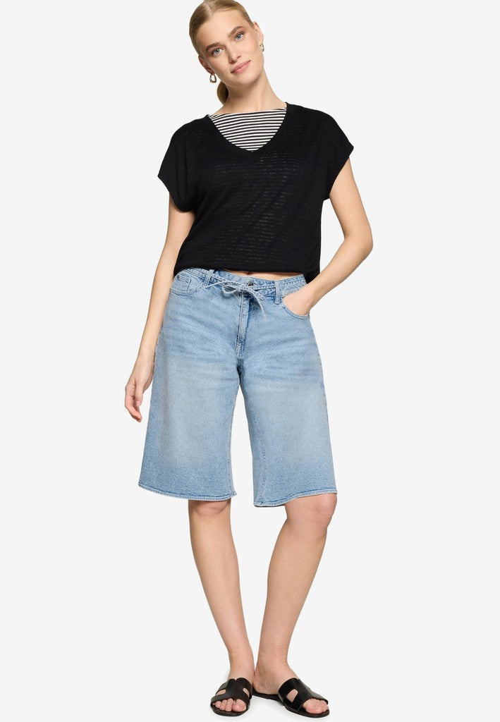 Shirt Kurz ohne Arm | color: Schwarz