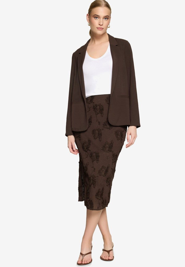 Blazerjacke Lang 3/4 Arm | color: Braun