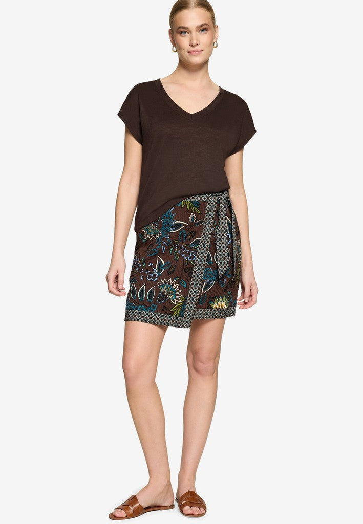 Shirt Kurz ohne Arm | color: Braun