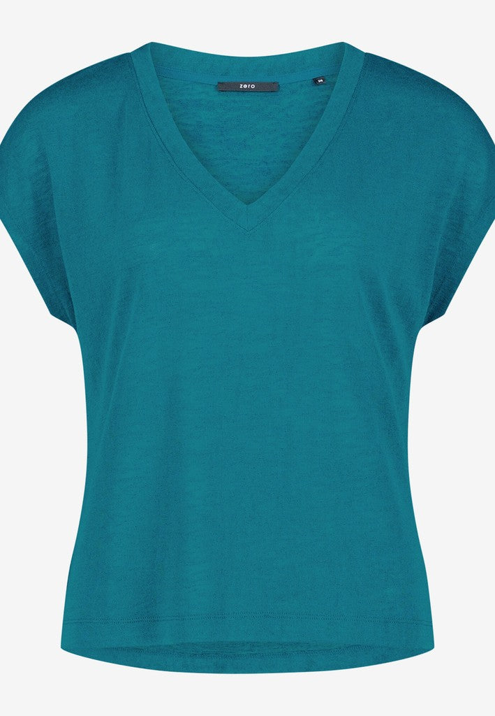 Shirt Kurz ohne Arm | color: Blau