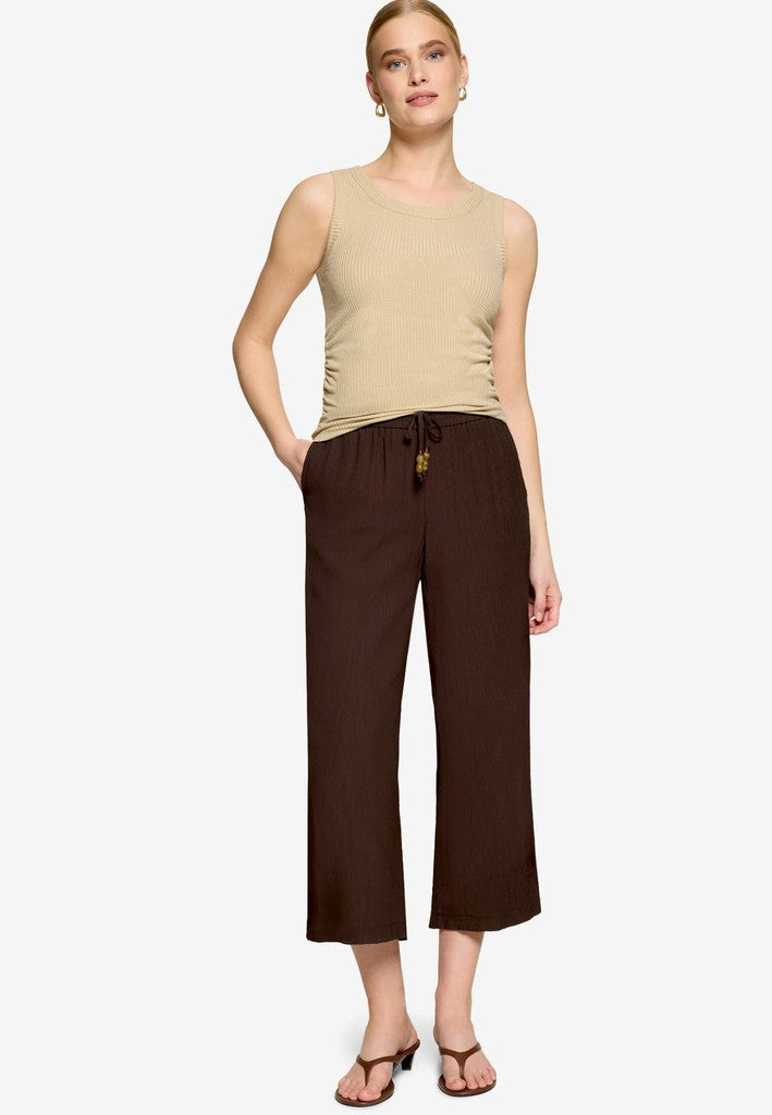 Hose Casual 3/4 Länge | color: Braun