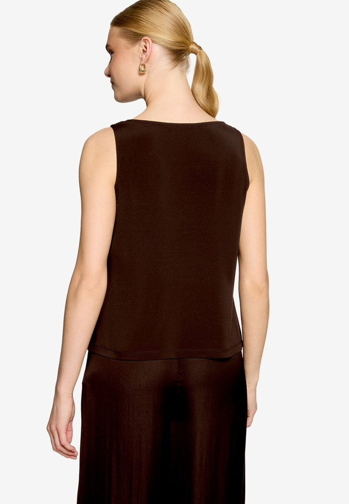 Shirt Kurz ohne Arm | color: Braun