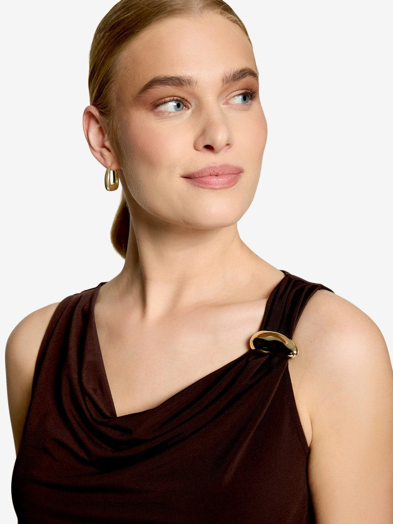 Shirt Kurz ohne Arm | color: Braun
