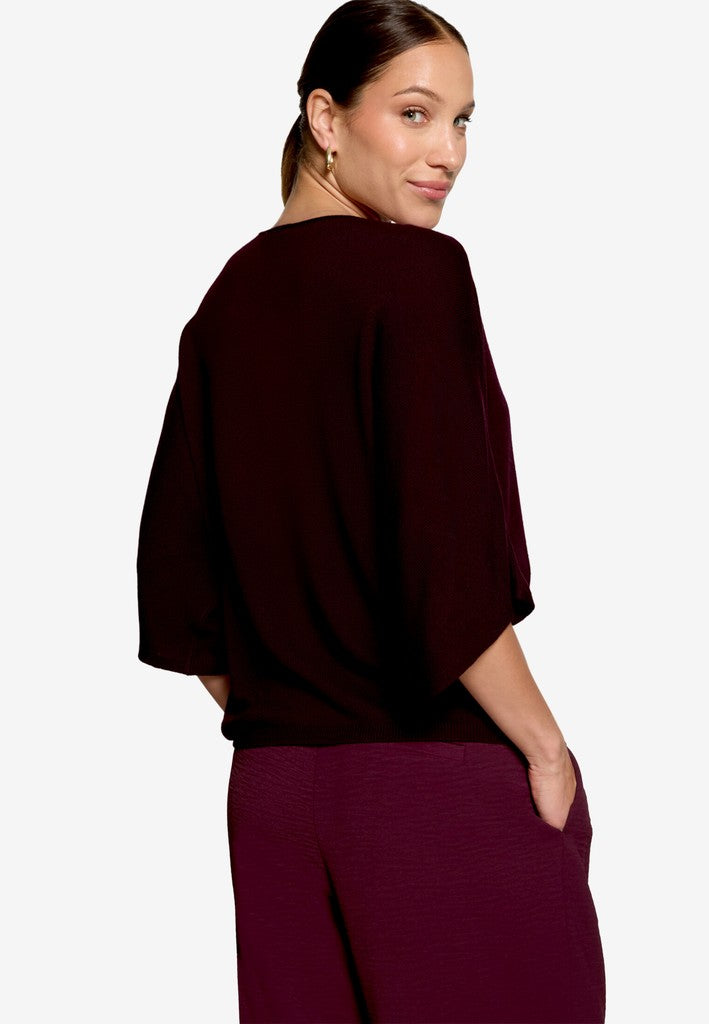 Strickpullover Kurz 1/2 Arm | color: Rot