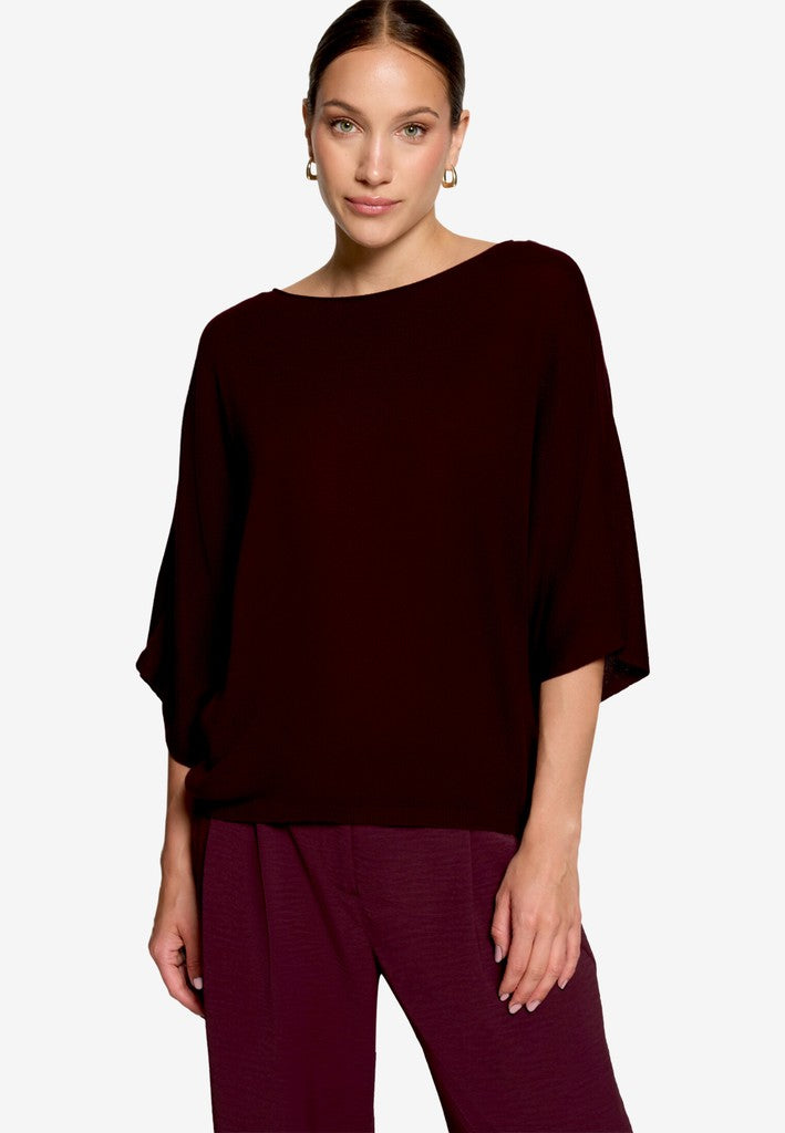 Strickpullover Kurz 1/2 Arm | color: Rot