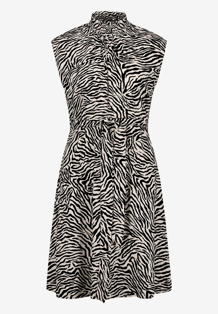 Kleid Kurz ohne Arm | color: Schwarz/Beige