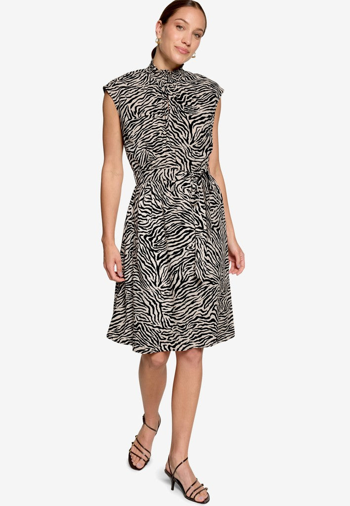 Kleid Kurz ohne Arm | color: Schwarz/Beige