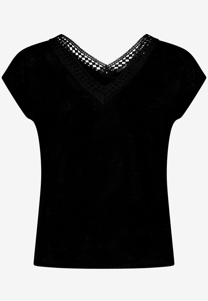 Shirt Kurz ohne Arm | color: Schwarz