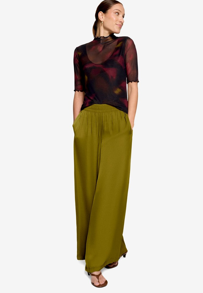 Shirt Kurz 1/2 Arm | color: Schwarz/Violett/Gelb