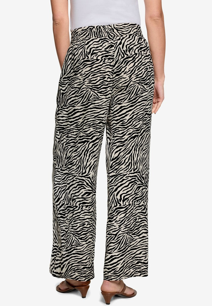 Hose Casual 7/8 Länge | color: Schwarz/Beige