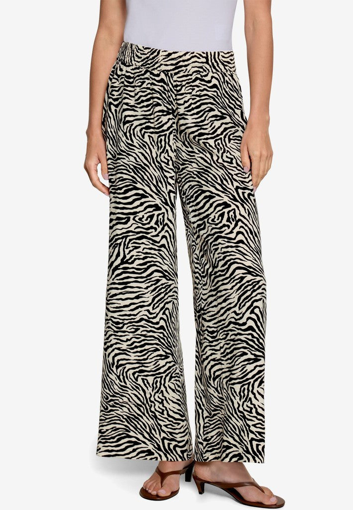 Hose Casual 7/8 Länge | color: Schwarz/Beige