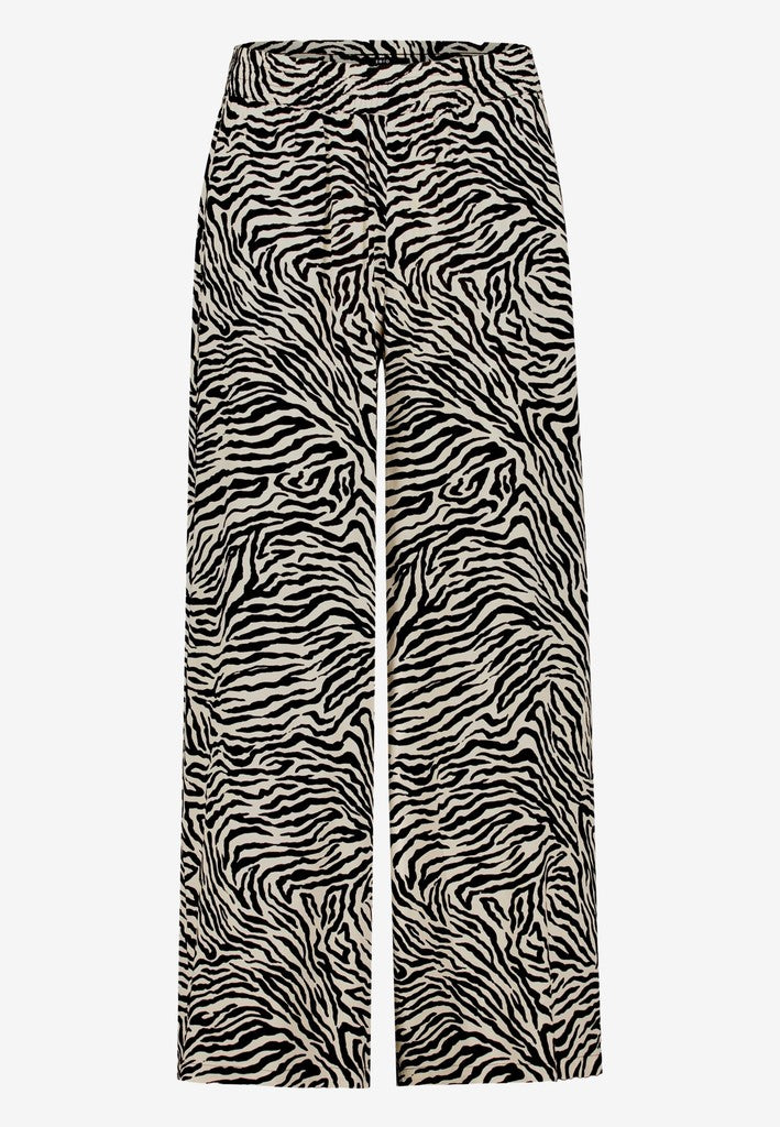 Hose Casual 7/8 Länge | color: Schwarz/Beige