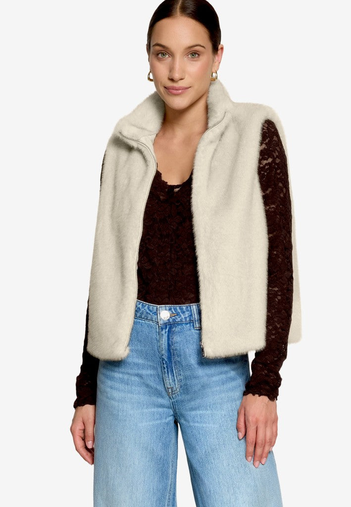 Weste Plüsch | color: Beige