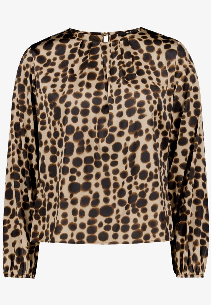 Bluse Kurz 1/1 Arm | color: Braun