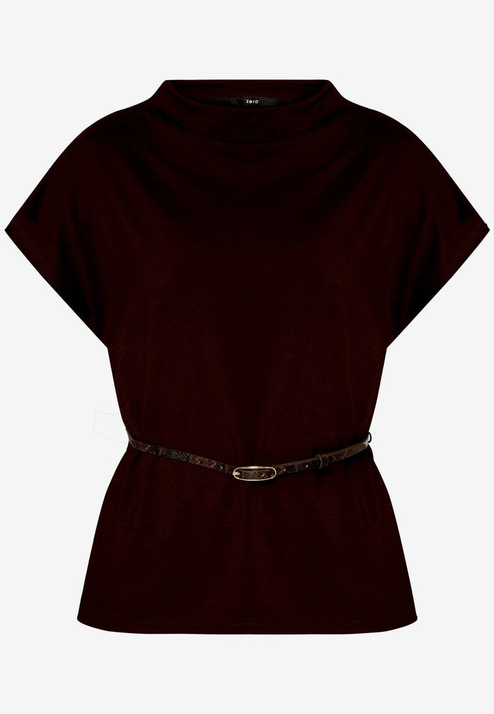 Shirt Kurz 1/2 Arm | color: Braun