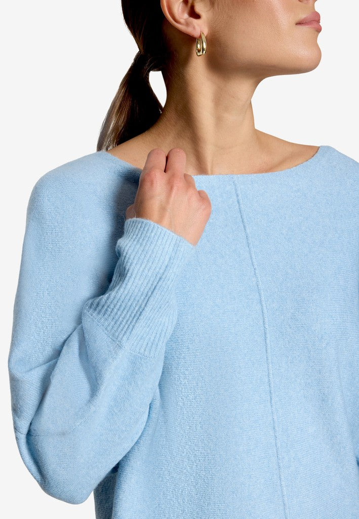 Strickpullover Kurz 1/1 Arm | color: Blau