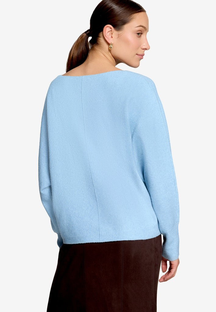 Strickpullover Kurz 1/1 Arm | color: Blau