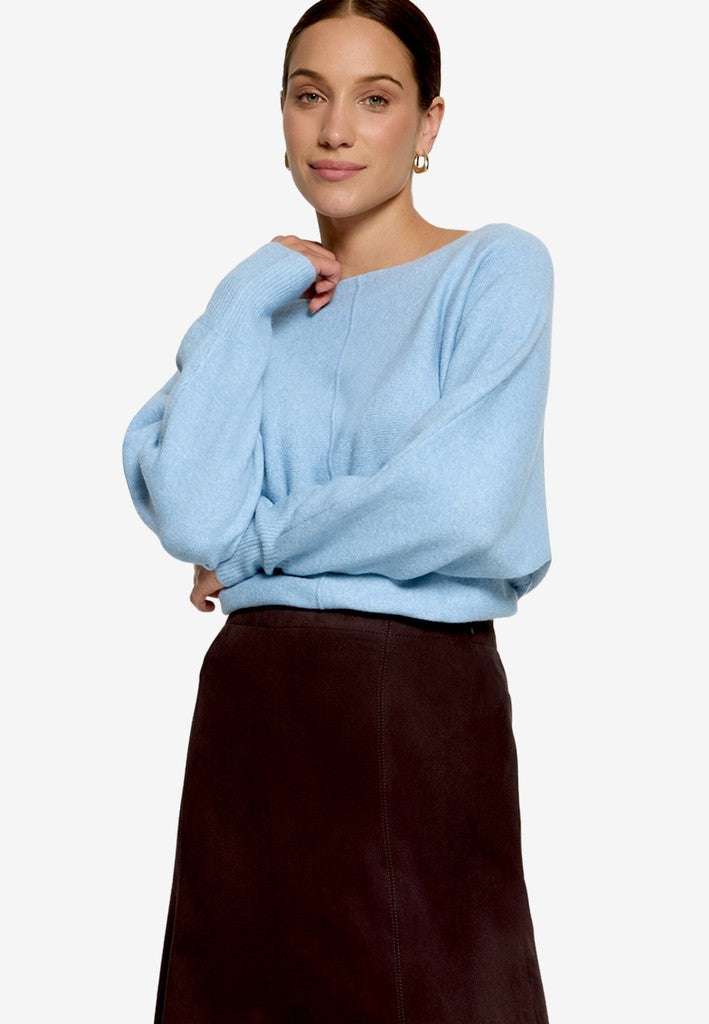 Strickpullover Kurz 1/1 Arm | color: Blau