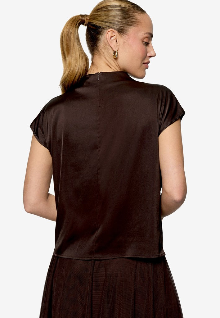 Bluse Kurz 1/2 Arm | color: Braun