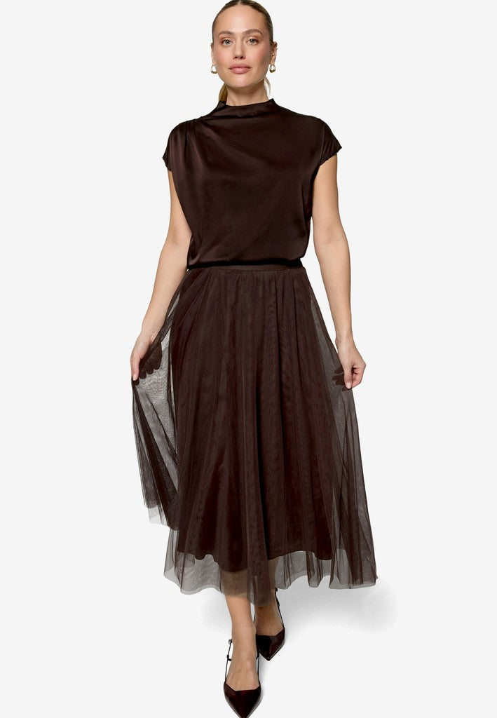 Bluse Kurz 1/2 Arm | color: Braun