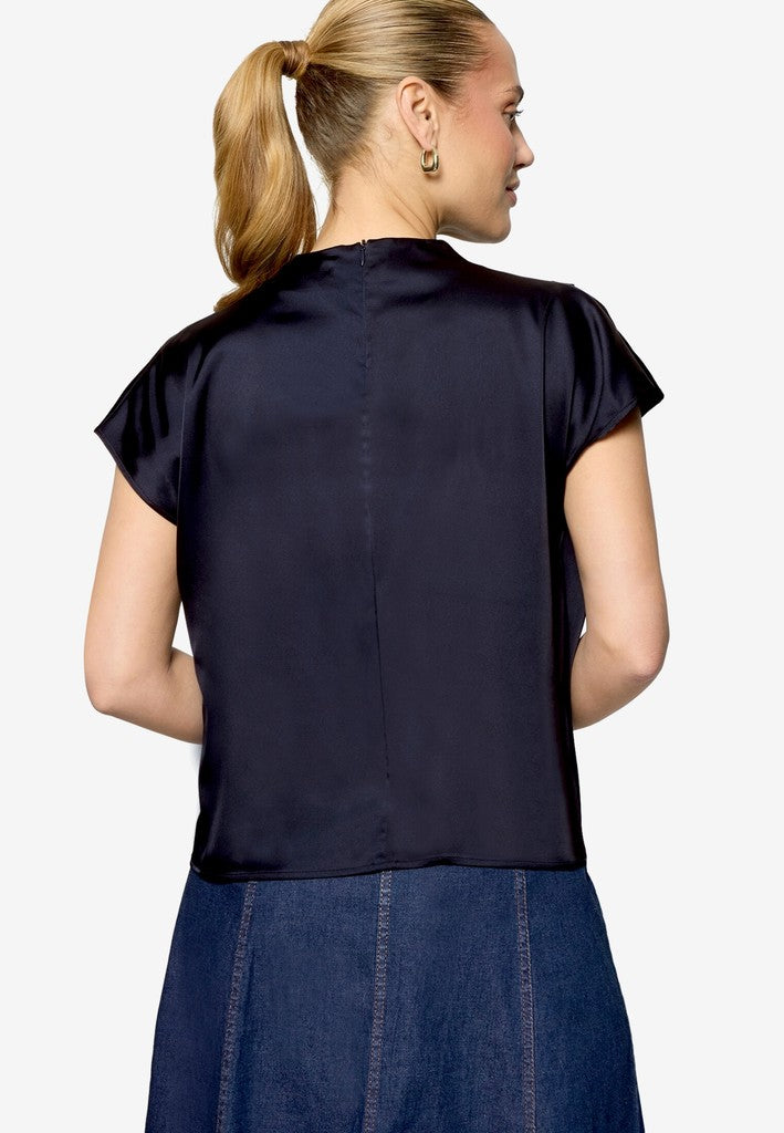 Bluse Kurz 1/2 Arm | color: Blau