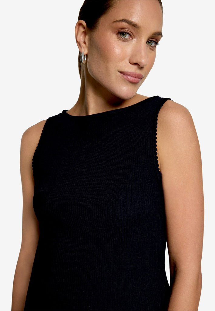 Strickpullover Kurz ohne Arm | color: Blau