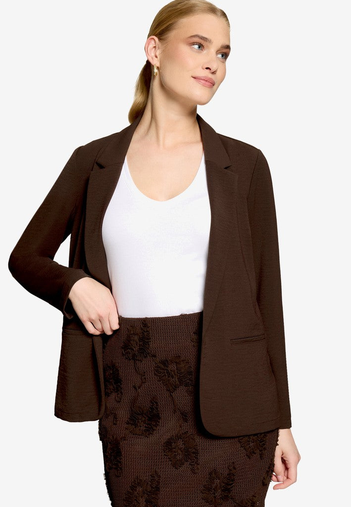 Blazerjacke Lang 3/4 Arm | color: Braun