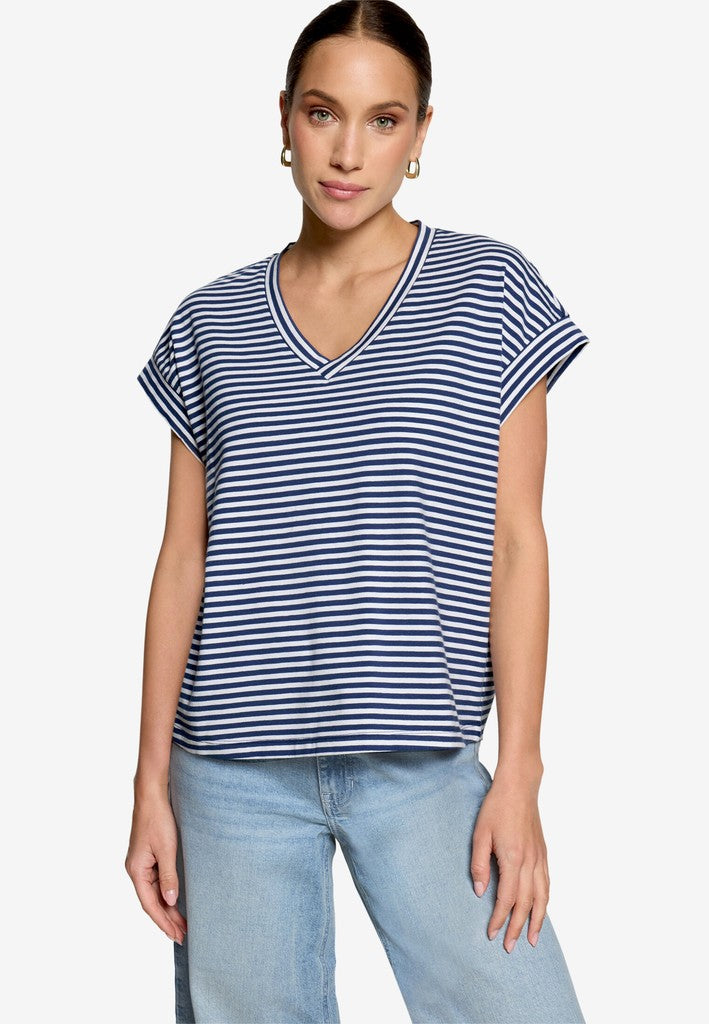 Shirt Kurz 1/2 Arm | color: Blau/Weiß