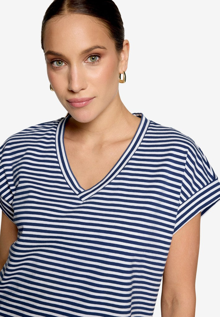 Shirt Kurz 1/2 Arm | color: Blau/Weiß