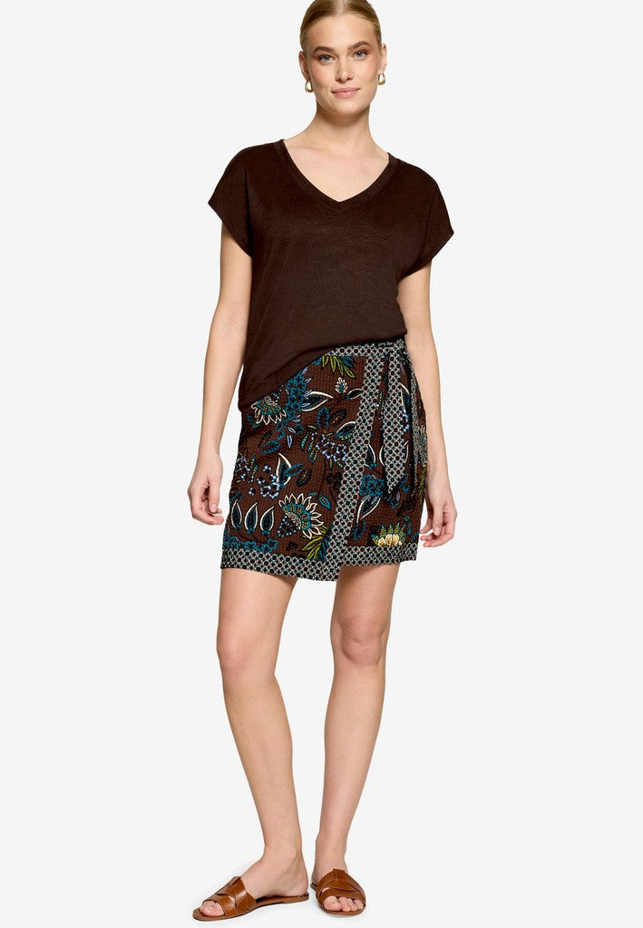 Shirt Kurz ohne Arm | color: Braun