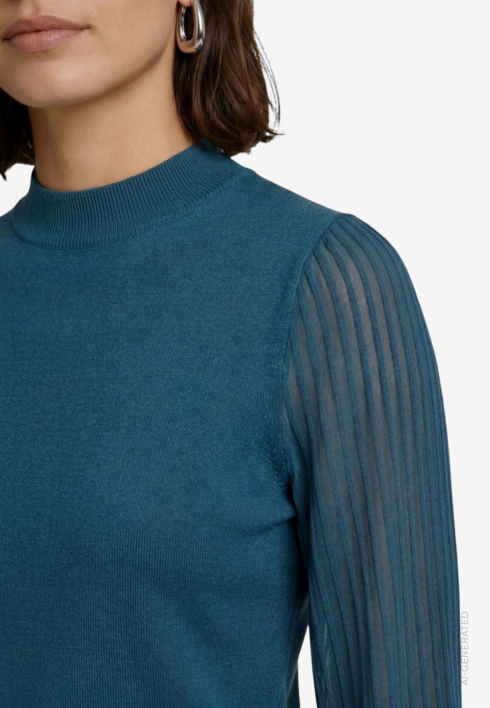 Strickpullover Kurz 1/1 Arm | color: Grün