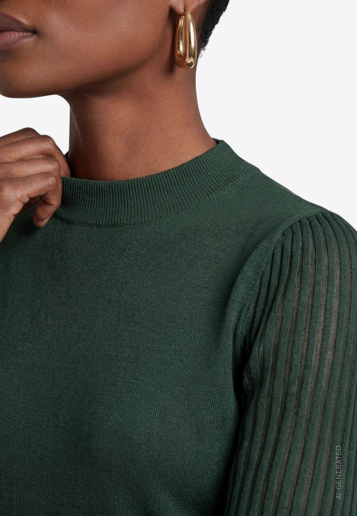 Strickpullover Kurz 1/1 Arm | color: Blau